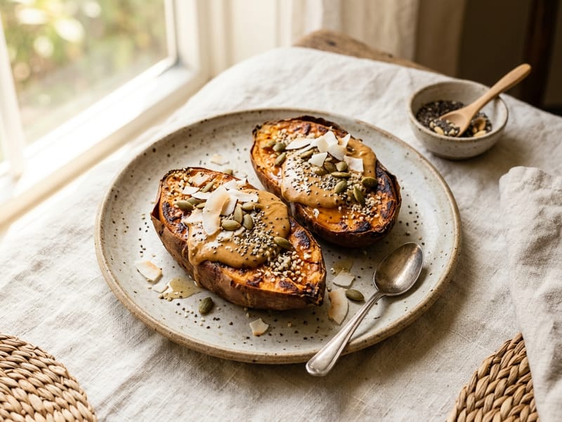 Air Fryer Breakfast Sweet Potato