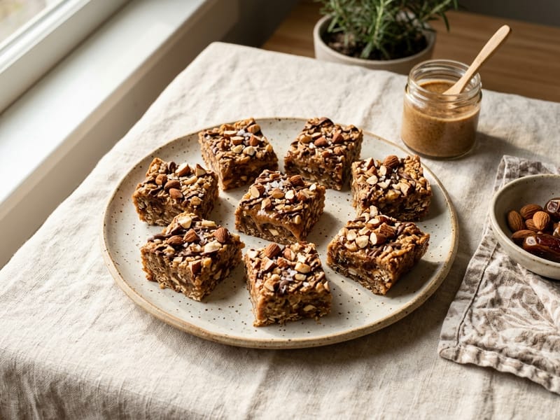 Almond Butter Date Squares