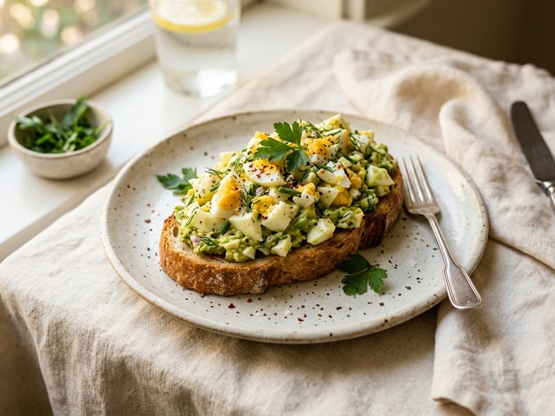 Avocado Egg Salad Toast