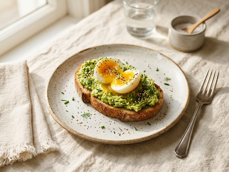 Avocado Toast with Jammy Egg