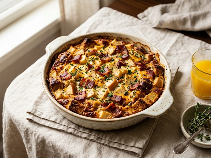 Bacon and Apple Breakfast Bake
