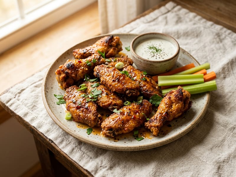 Crispy Baked Buffalo Wings