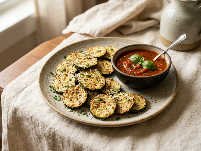 Baked Zucchini Rounds with Marinara