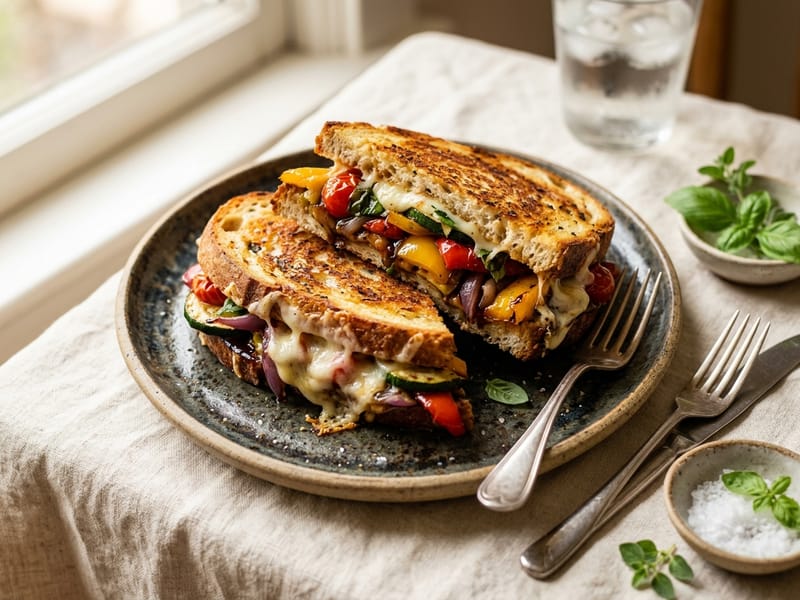 Balsamic Roasted Veggie Melt