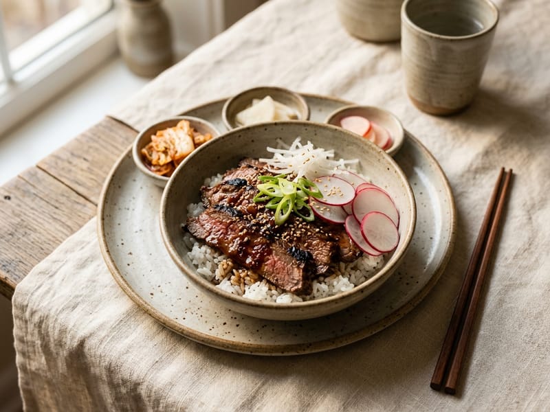 Beef And Radish Bulgogi Style Bowl