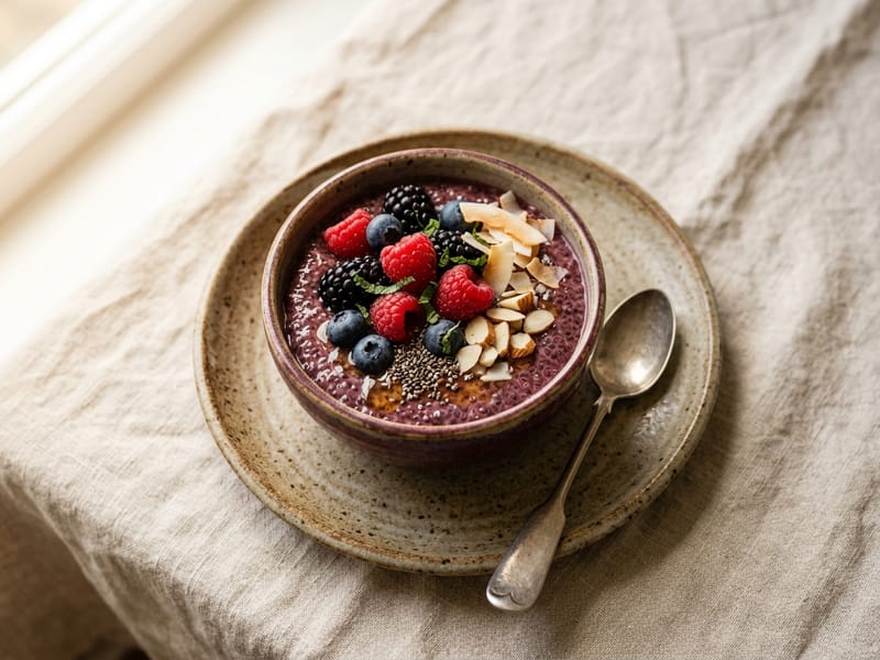 Berry Chia Seed Pudding
