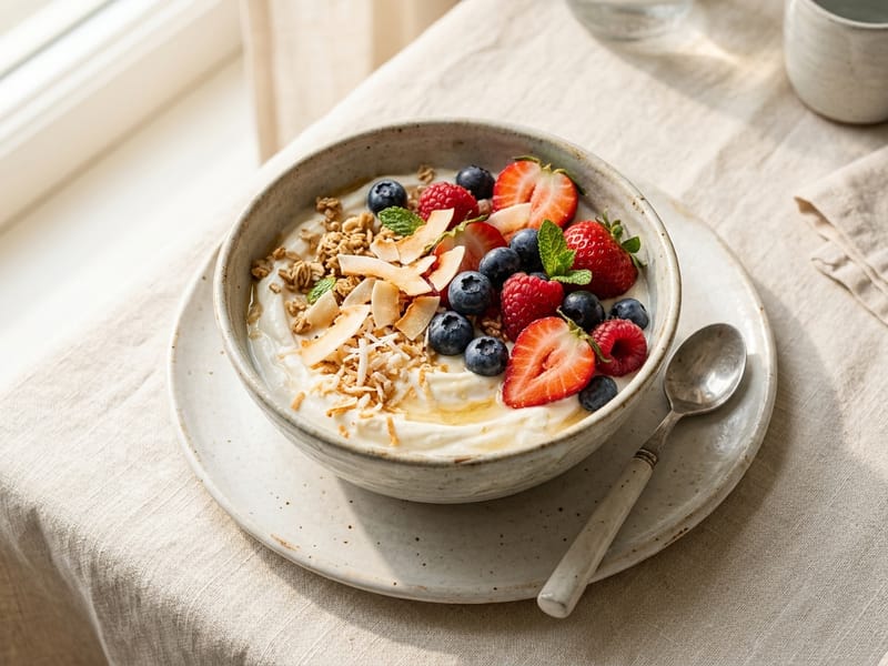 Berry Coconut Yogurt Bowl