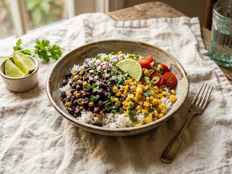 Black Bean and Corn Grain Bowls