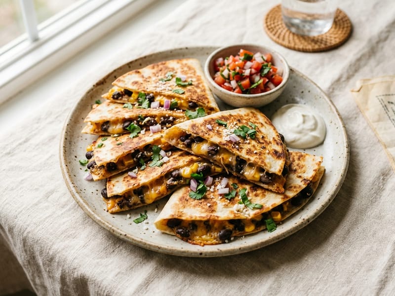 Black Bean Quesadillas