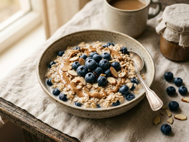 Blueberry Almond Overnight Oats