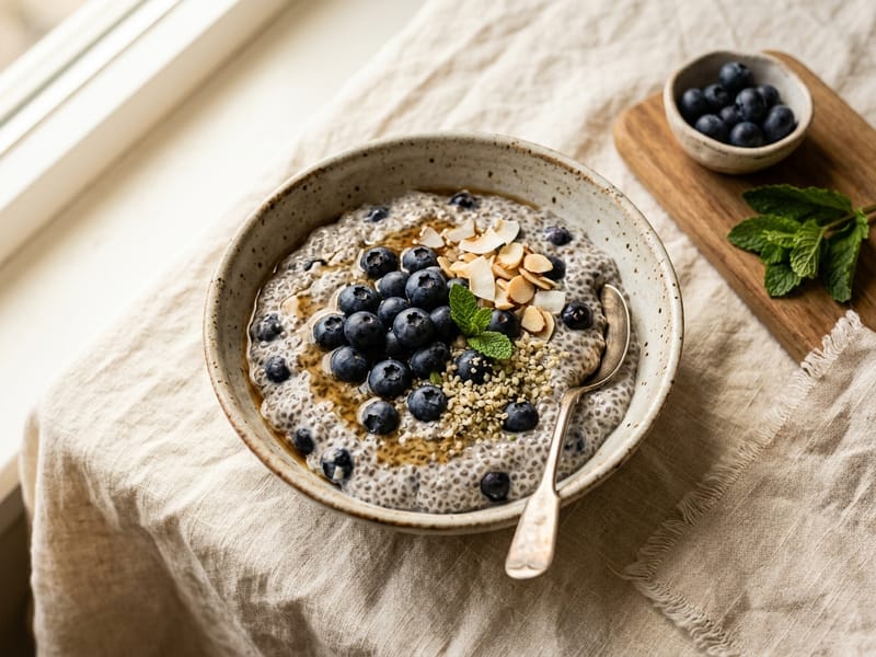 Blueberry Chia Seed Pudding