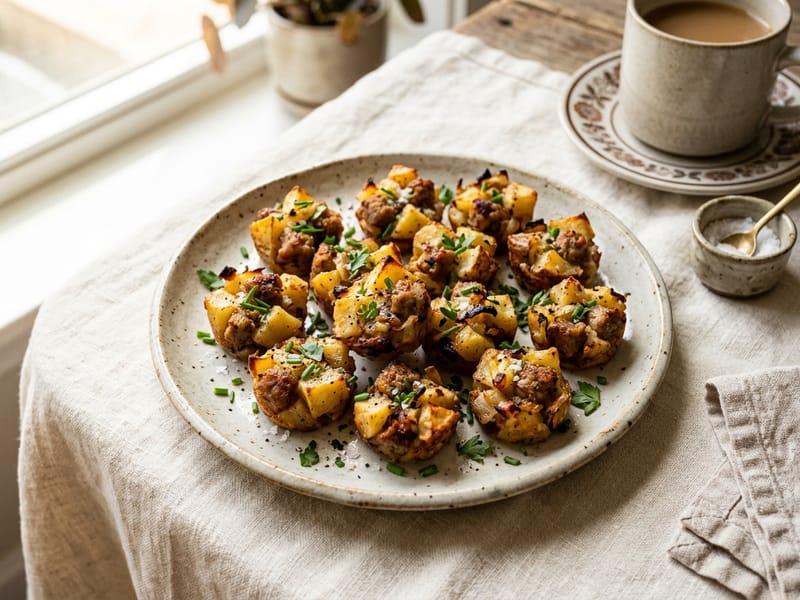 Breakfast Sausage and Potato Bites