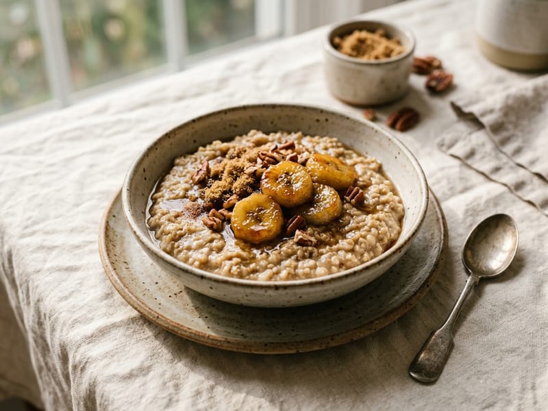 Brown Sugar Banana Steel Cut Oats