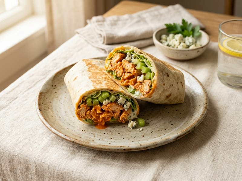 Buffalo Chicken and Blue Cheese Wrap