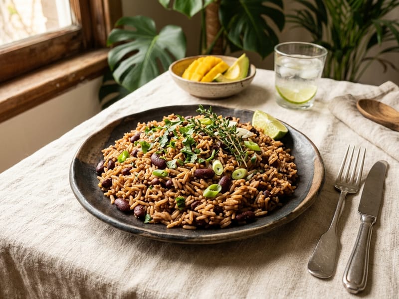 Caribbean Style Rice and Beans