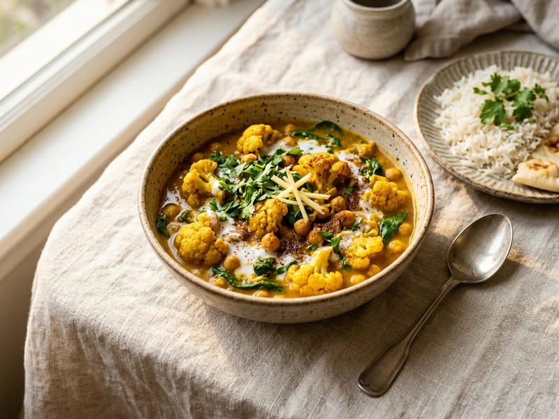 Cauliflower Coconut Curry