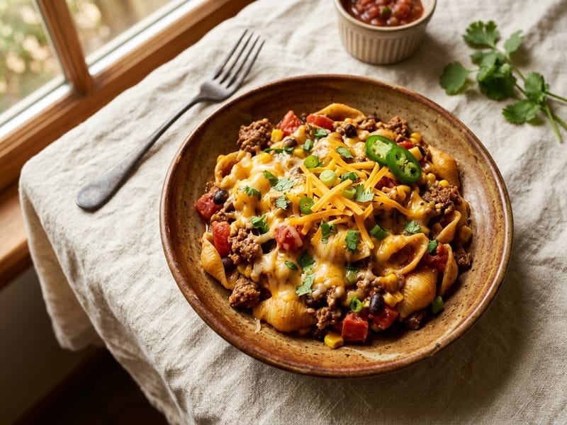 Cheesy Taco Pasta