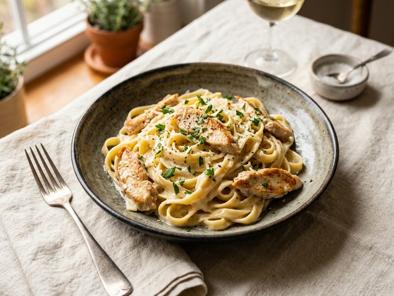Chicken Fettuccine Alfredo
