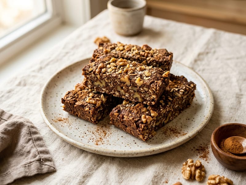 Cinnamon Walnut Protein Bars