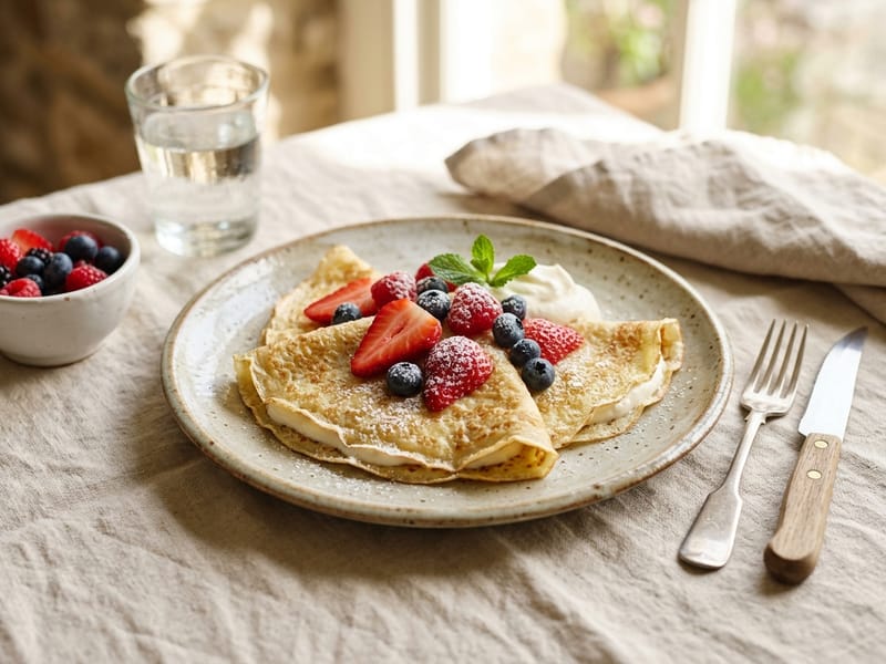 Classic Sweet Cream Crepes