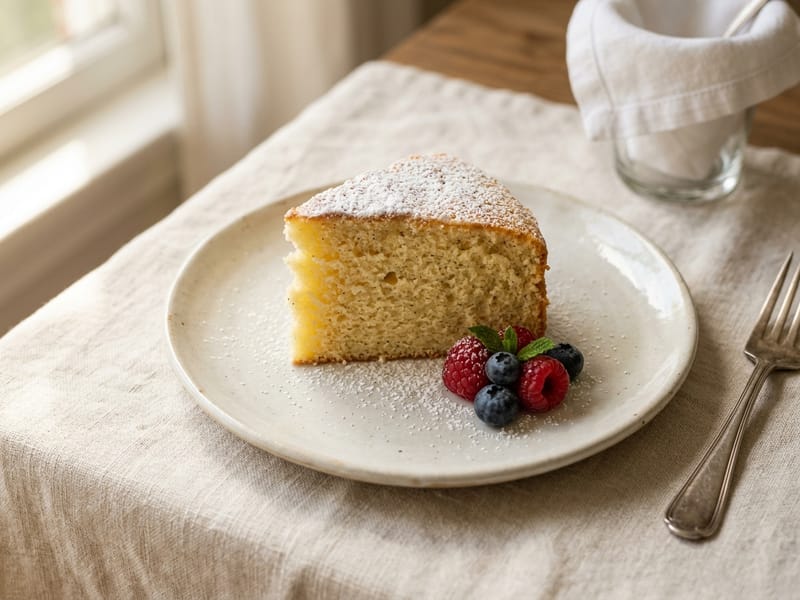 Classic Vanilla Bean Sponge Cake
