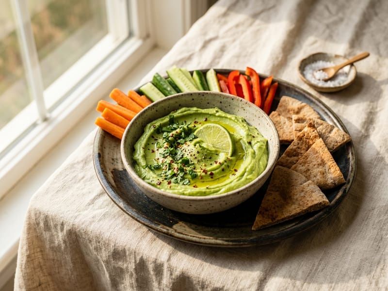 Creamy Avocado and Cilantro Dip