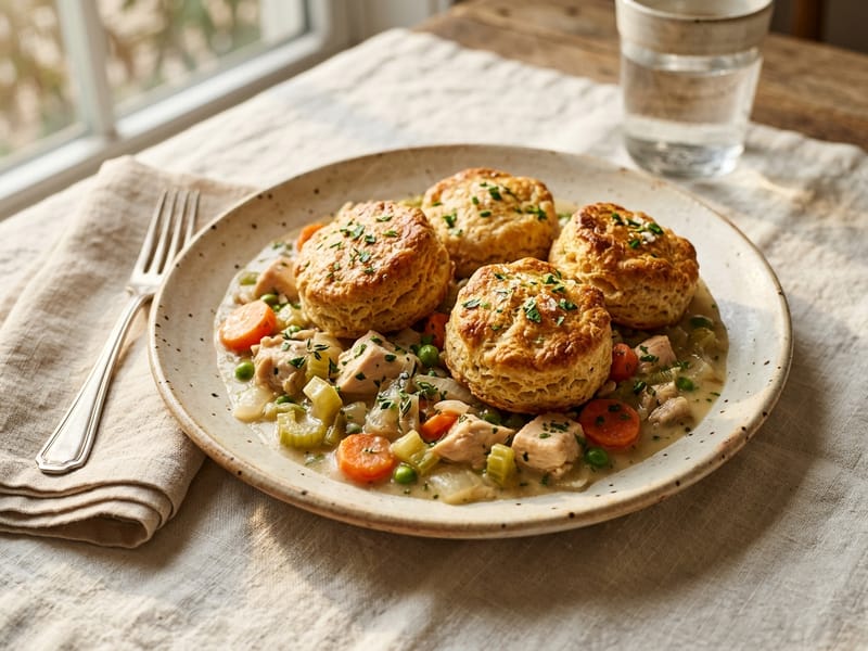 Creamy Chicken and Biscuits