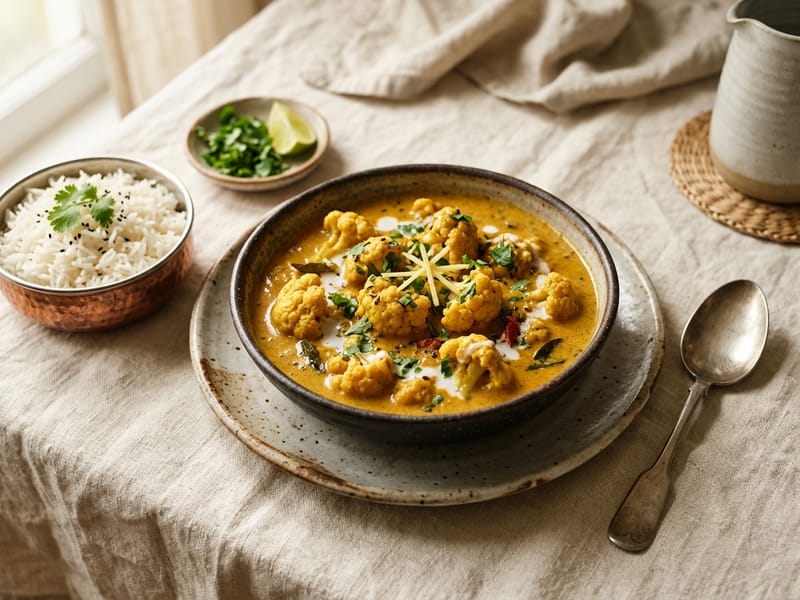 Creamy Coconut Cauliflower Curry