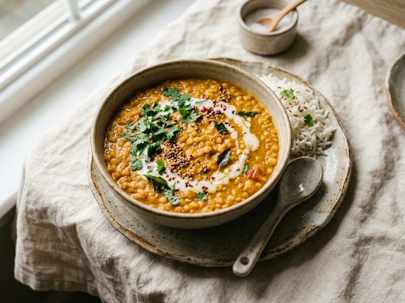 Creamy Coconut Curry Lentils