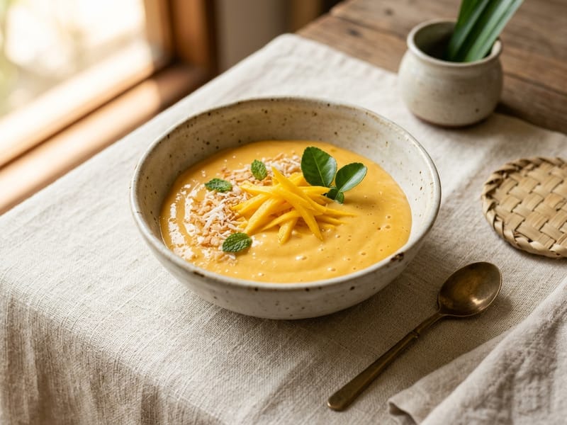 Creamy Coconut Mango Mousse
