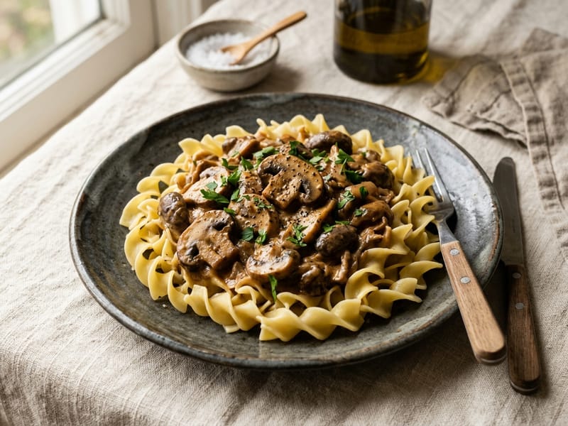 Mushroom Stroganoff