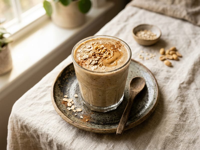 Creamy Peanut Butter Oat Shake