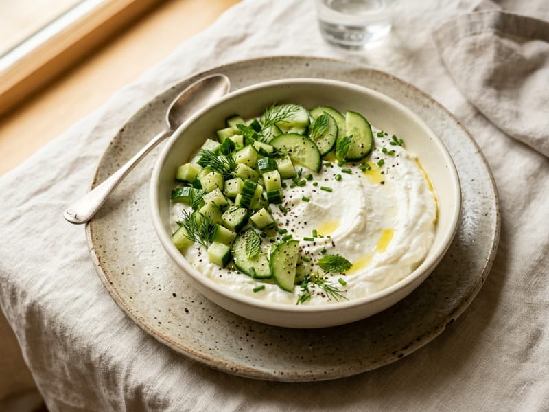 Creamy Whipped Cottage Cheese Bowl