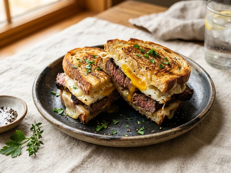 Double Protein Steak And Egg Power Melt