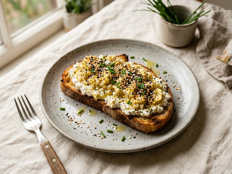 Everything Bagel Protein Toast