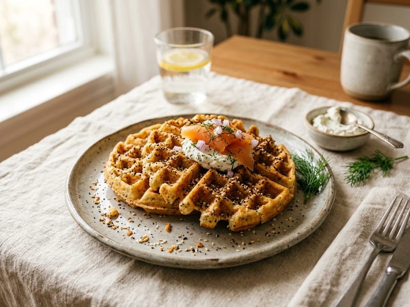 Everything Bagel Seasoned Waffles