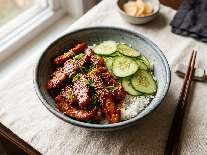 Gochujang Pork Tenderloin Bowls