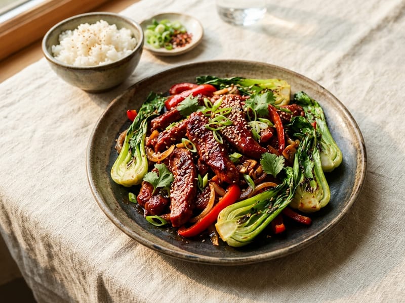 Gochujang Pork Tenderloin Stir Fry