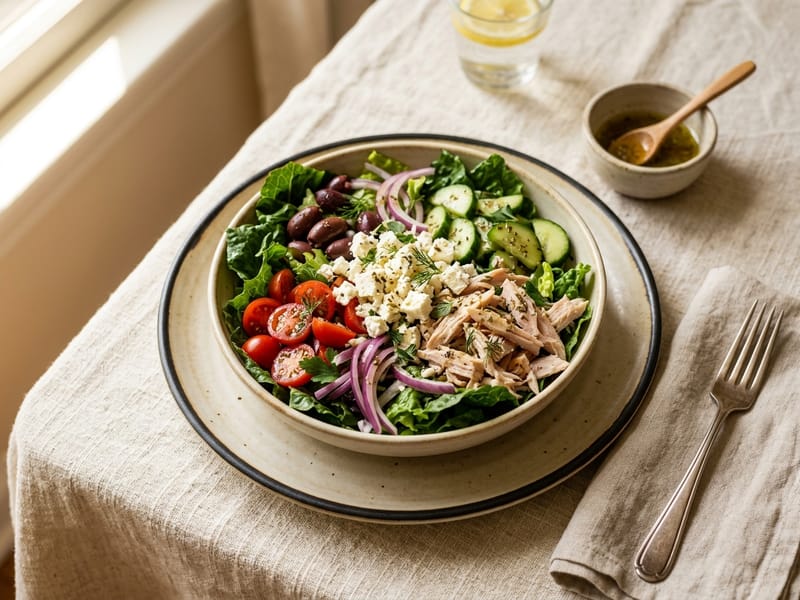 Greek Turkey And Feta Salad