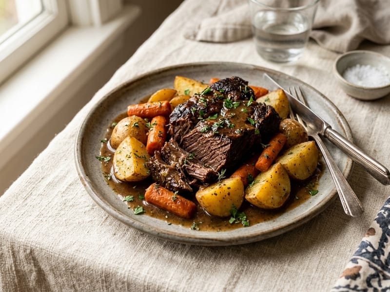 Homestyle Beef Chuck Roast and Potatoes