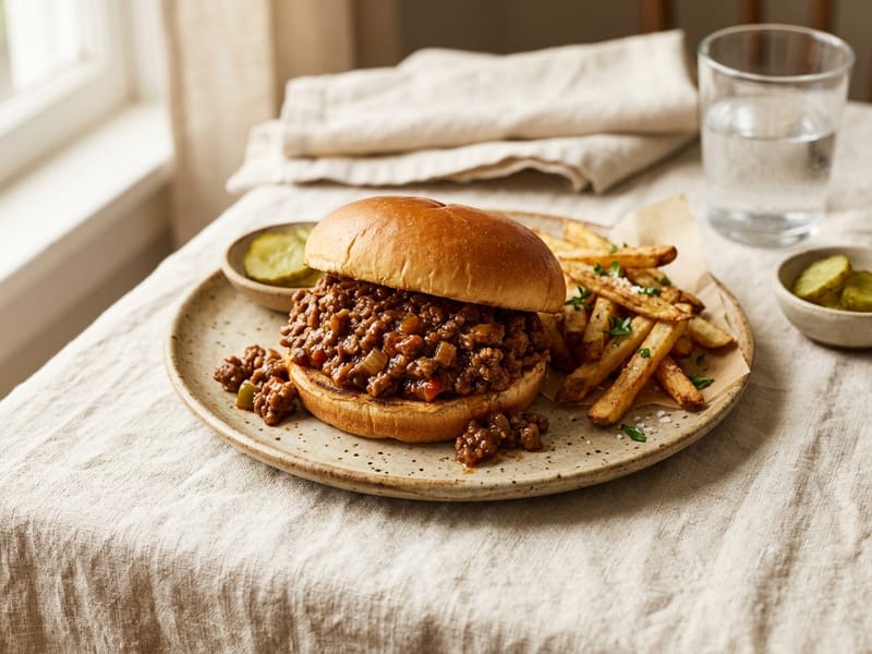 Homestyle Ground Beef Sloppy Joes