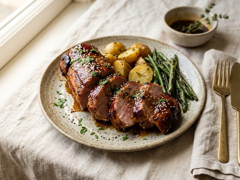 Honey-Garlic Pork Tenderloin