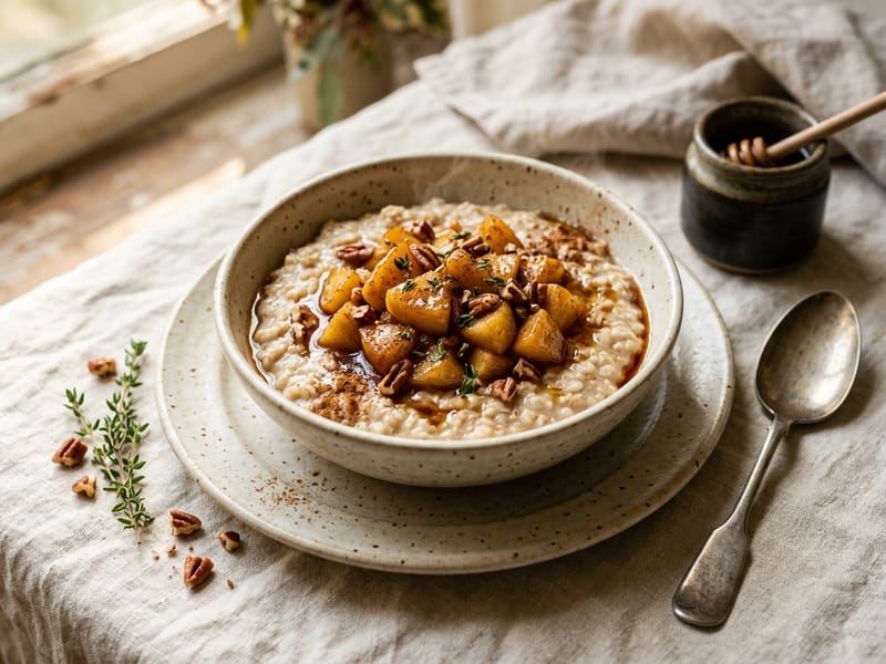 Honey Glazed Apple Porridge