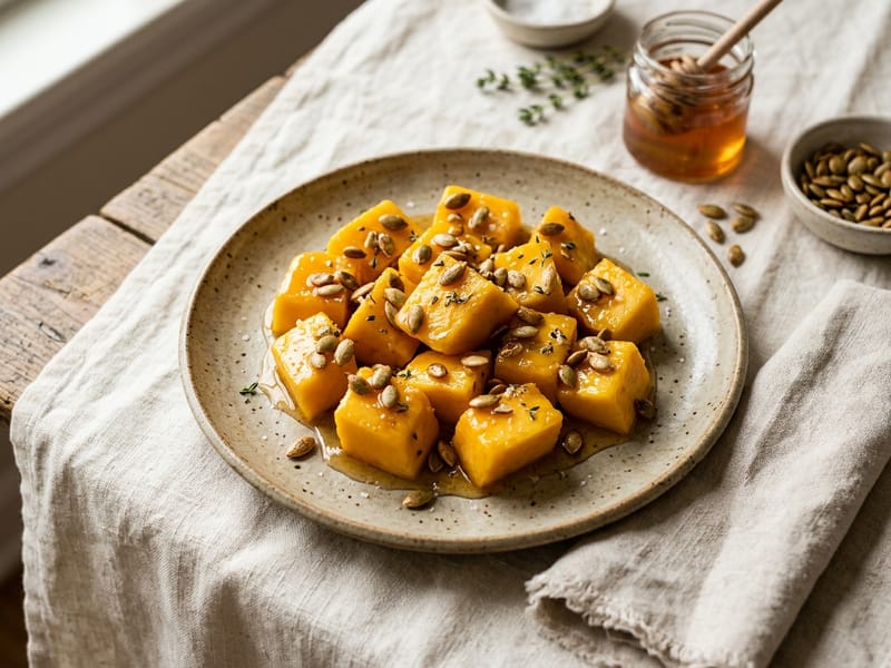 Honey Glazed Mango Bites