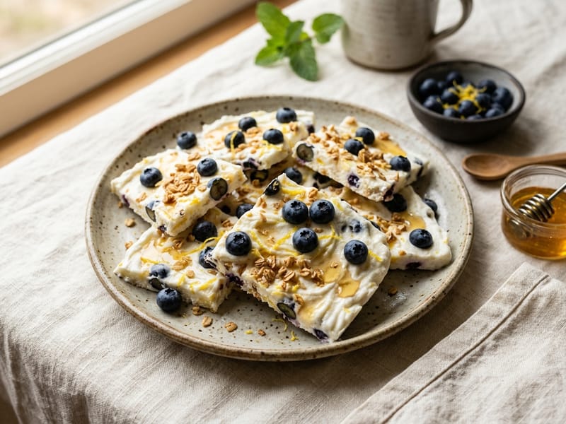 Honey Lemon Yogurt Bark
