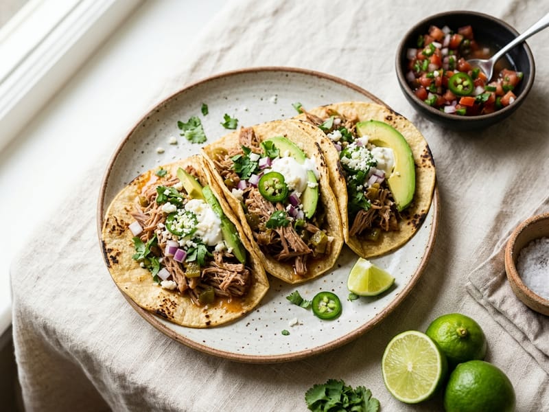 Instant Pot Pork Shoulder Tacos