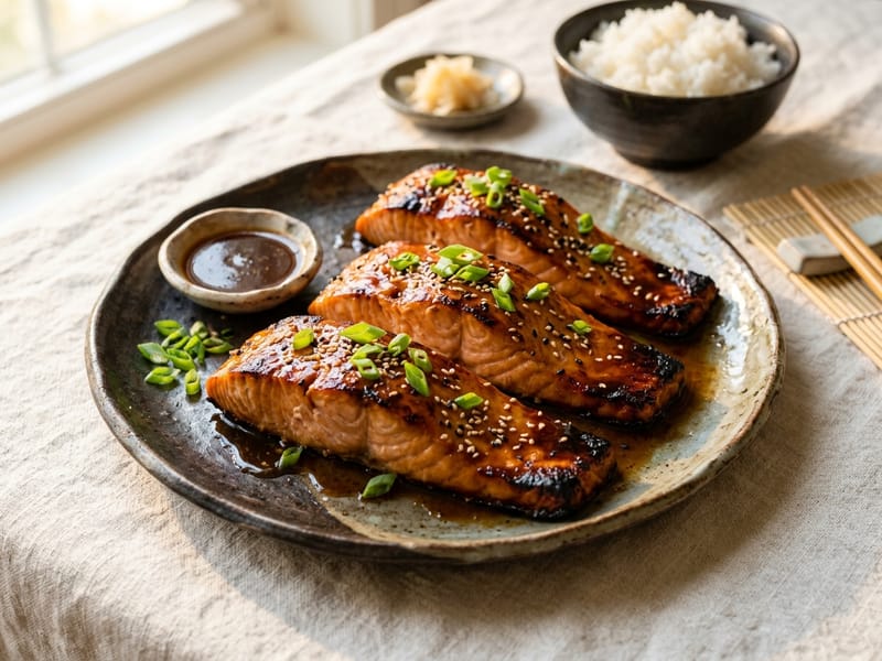 Instant Pot Teriyaki Glazed Salmon