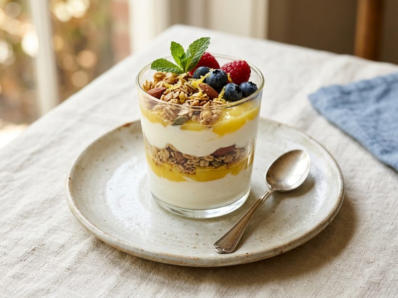 Lemon Vanilla Yogurt Parfait