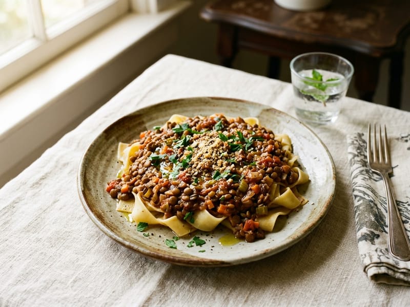 Lentil Bolognese