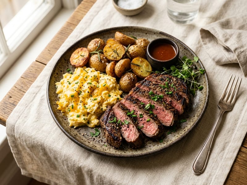 Loaded Steak And Egg Power Breakfast